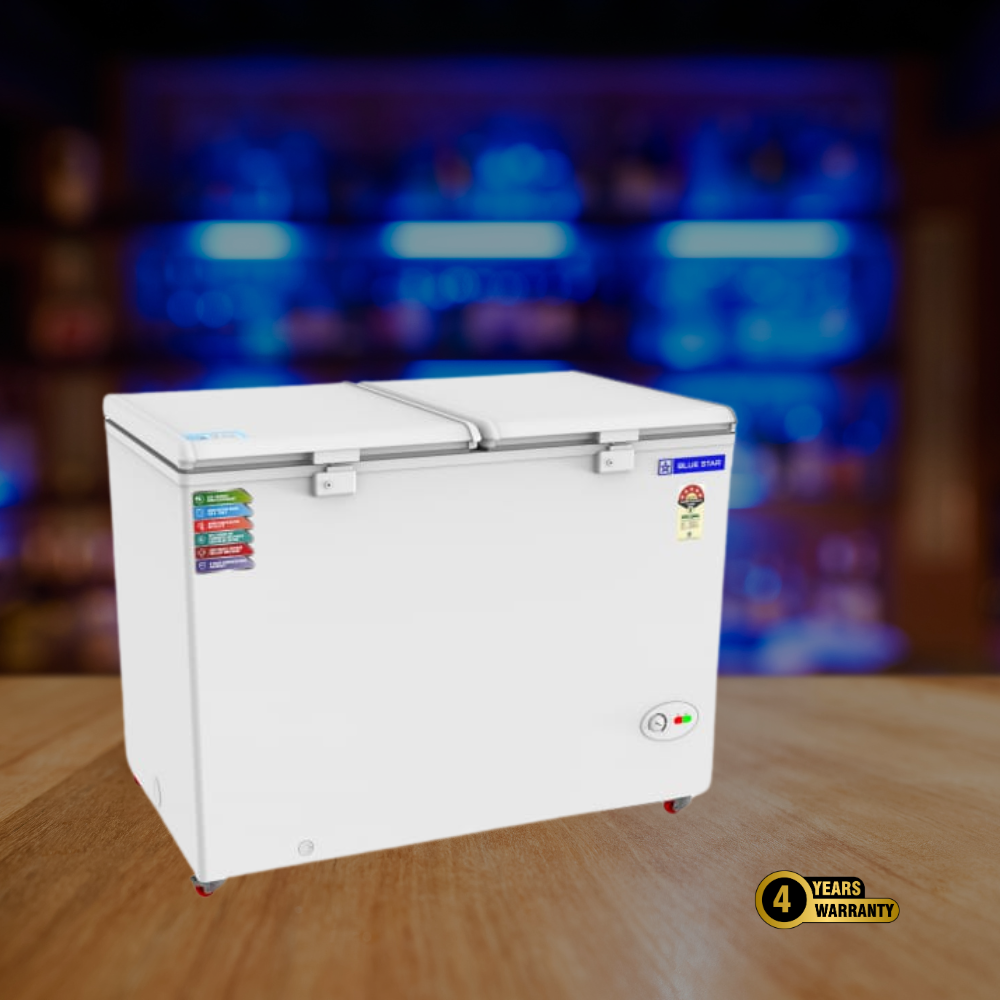 Blue star Hard Top 400 liter Chest Freezer-CF5-396NEYW with 4 years comprehensive warranty Blue star Hard Top 400 liter Chest Freezer-CF5-396NEYW with 4 years comprehensive warranty