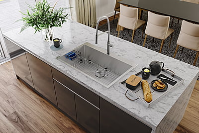 33-inch Drop-in Kitchen Sink Single Bowl - 902879 33-inch Drop-in Kitchen Sink Single Bowl - 902879