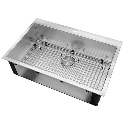 33-inch Drop-in Kitchen Sink Single Bowl - 902879 33-inch Drop-in Kitchen Sink Single Bowl - 902879