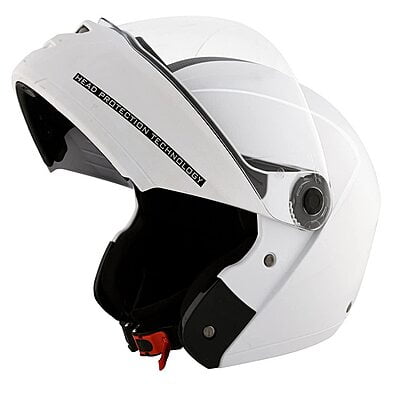 STUDDS NINJA ELITE WHITE WITH CARBON STRIP C/V (XL)