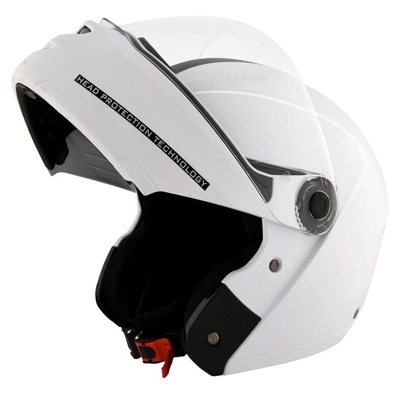 STUDDS NINJA ELITE WHITE WITH CARBON STRIP C/V (XL)