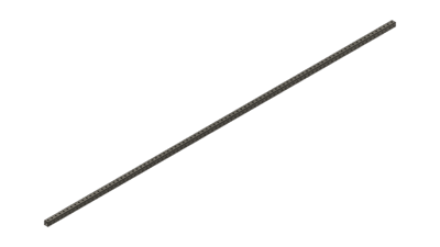 Blue Tube 90" x 1" x 1"