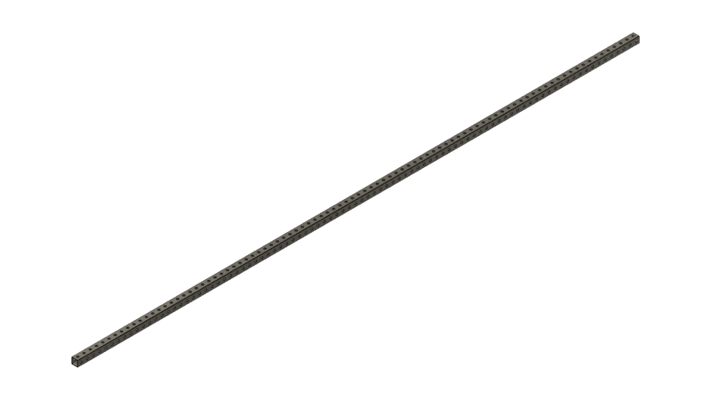 Grey Tube 90" x 1" x 1"