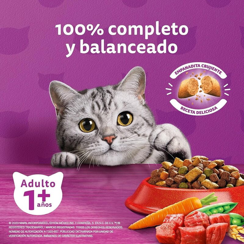 Whiskas - Whiskas Whiskas alimento para Gatos Adultos Sabor Carne Receta Orginal 9Kg Violeta Whiskas - Whiskas Whiskas alimento para Gatos Adultos Sabor Carne Receta Orginal 9Kg Violeta