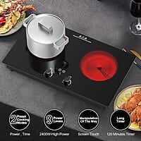 VBGK Cocina eléctrica, quemador eléctrico de 2400 W