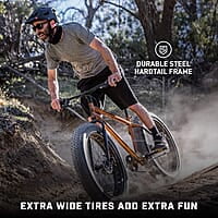Mongoose Argus ST & Trail Fat Tire Bicicleta de montaña para adultos