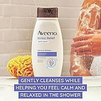 Aveeno Active Naturals Stress Relief Body Wash, Lavender, 12 Oz