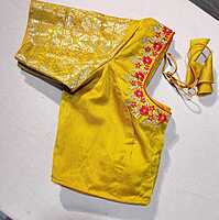 D166: Ready To Ship Beautiful Soft Silk Saree With Stitched Blouse