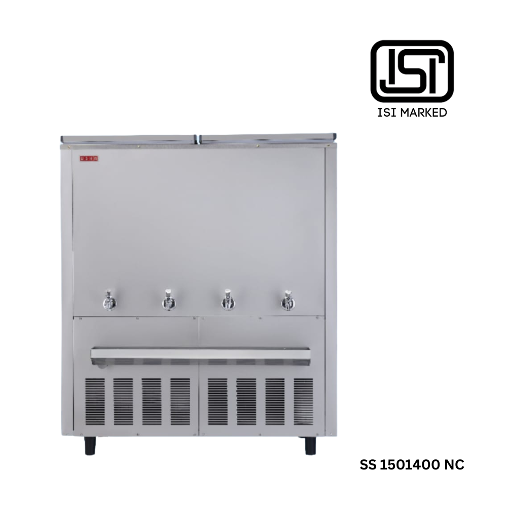 Usha SS150400NC stainless steel water cooler, normal and cold water. Usha SS150400NC stainless steel water cooler, normal and cold water.