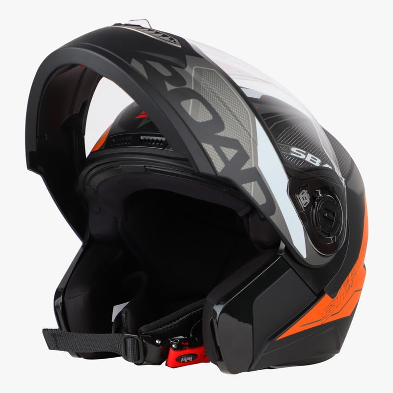 STEELBRID SBA-7 ROAD GLOSSY BLACK/ORANGE C/V (M)