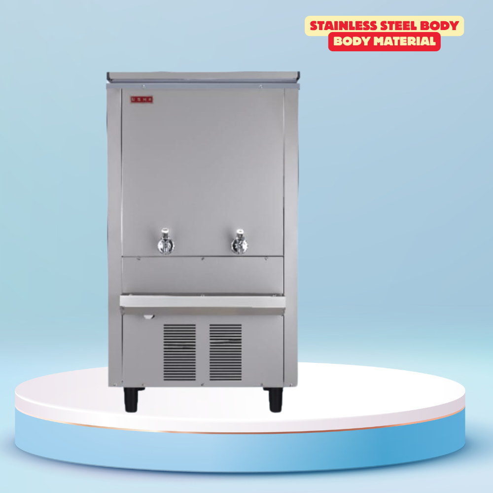 Durable partial steel Usha water cooler for institutions. Durable partial steel Usha water cooler for institutions.