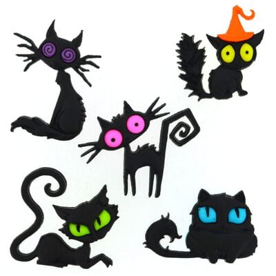 Bottoni Dress it Up - Creeped Out Cats