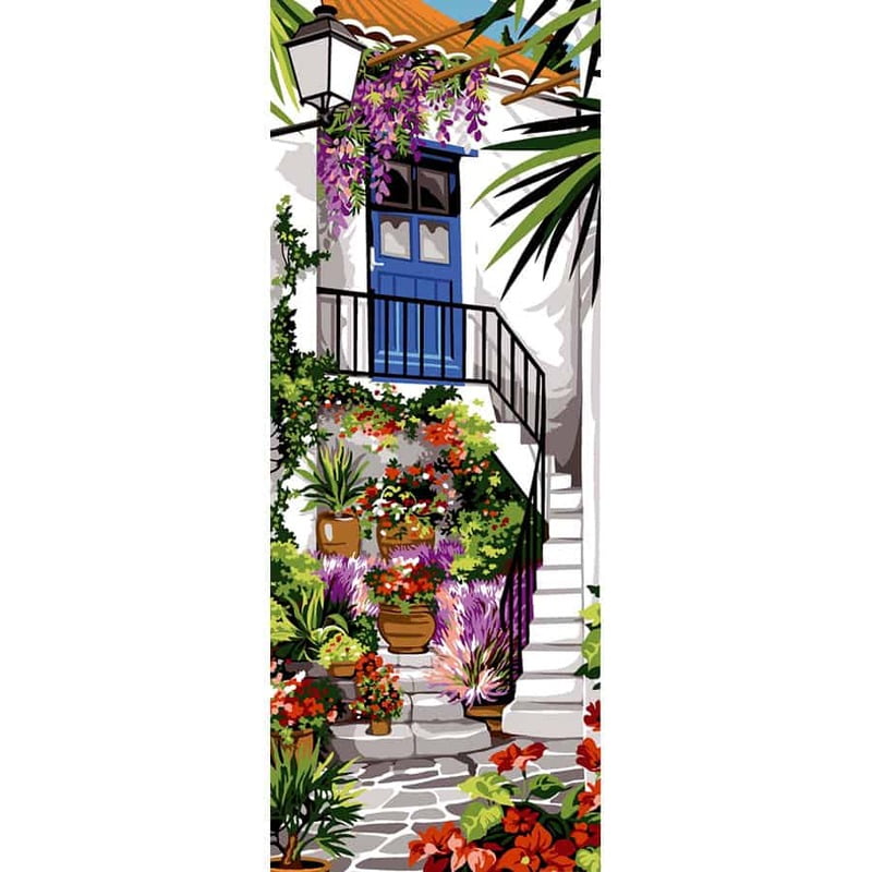 Giardino dietro la casa - Tela Mezzo Punto Giardino dietro la casa - Tela Mezzo Punto