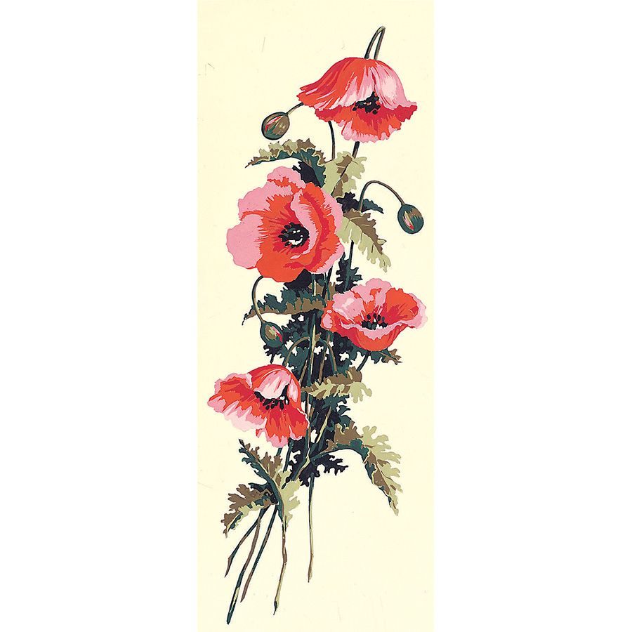 Old Classic Flowers III - Tela da ricamare prestamapta