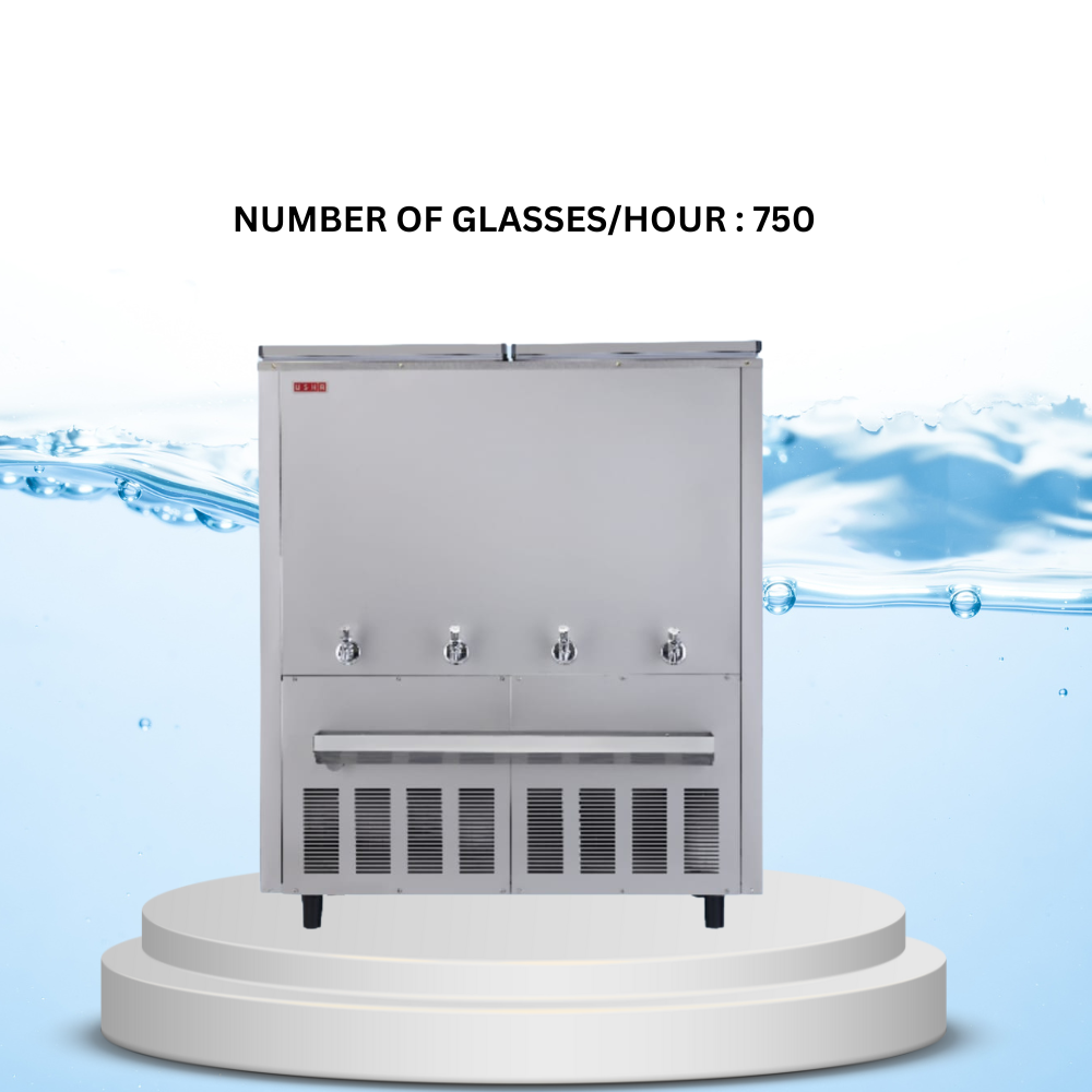 Usha SS150400NC cold water dispenser, 150L storage, 400 LPH cooling. Usha SS150400NC cold water dispenser, 150L storage, 400 LPH cooling.