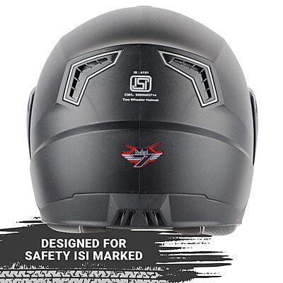 STEELBIRD SBA-7 7-WINGS DASHING BLACK C/V (L) - 1749