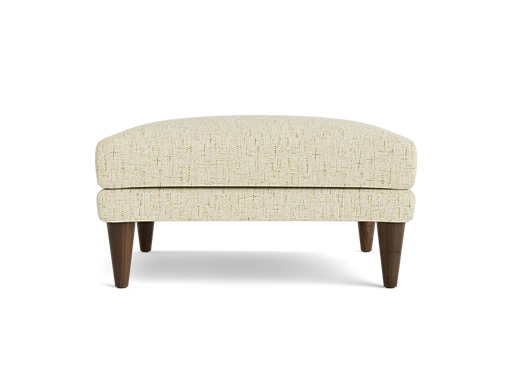 Modern Upholstered Square Ottoman | Large Footrest for Living Room, Lounge & Bedroom