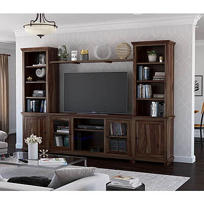 Large Wooden Crockery Cabinet with Shelves & Storage – Multi-Purpose Display Unit