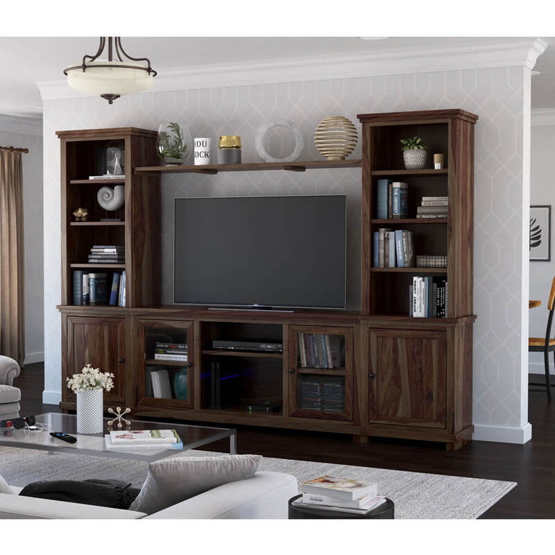 Large Wooden Crockery Cabinet with Shelves & Storage – Multi-Purpose Display Unit
