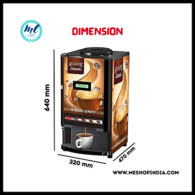 Atlantis Classic 4 lane Tea and Coffee vending machine Atlantis Classic 4 lane Tea and Coffee vending machine