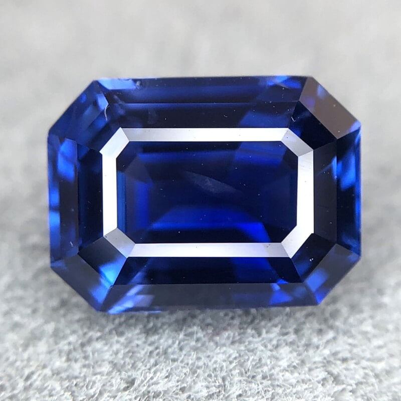 1.80ct Octagon Step Cut Sapphire
