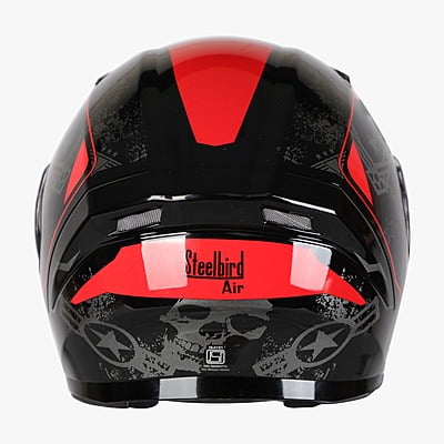 STEELBIRD SBA-21 COMBAT MATT BLACK/RED C/V (L)