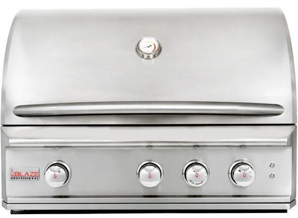 Professional 34" Stainless Steel 3 Burner Built In Gas Grill - LP