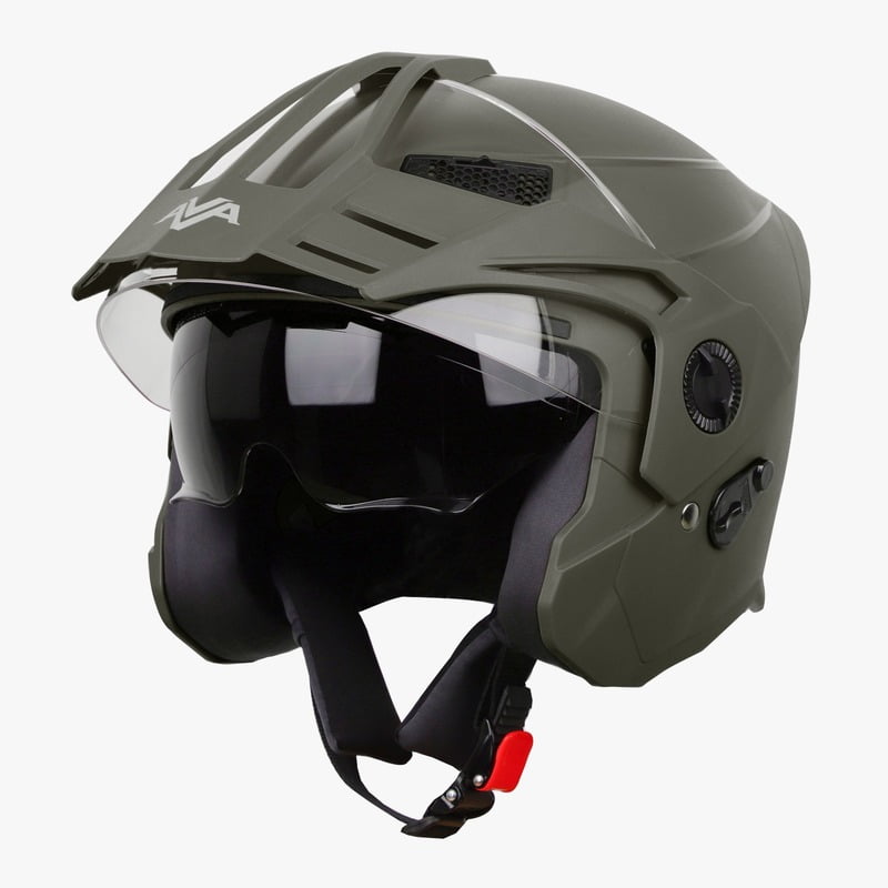 STEELBIRD SBH-23 ISS AVA DASHING WITH PEAK BATTLE GREEN C/V (L)