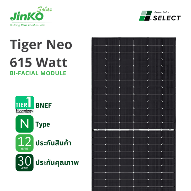 A02 - Solar PV Jinko Tiger Neo N-type 615W A02 - Solar PV Jinko Tiger Neo N-type 615W