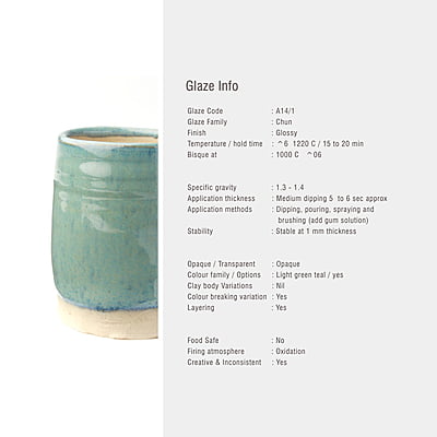 Sara Mid Fire Chun Light Teal A14/1 Sara Mid Fire Chun Light Teal A14/1