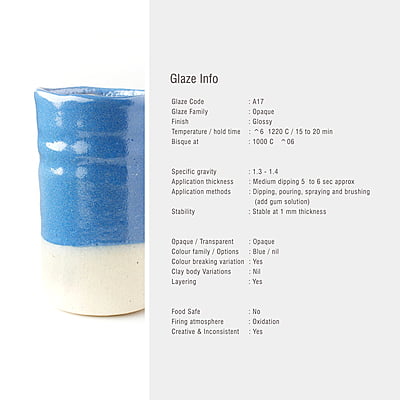 Sara Mid Fire Textured Cerulean Blue A17 Sara Mid Fire Textured Cerulean Blue A17