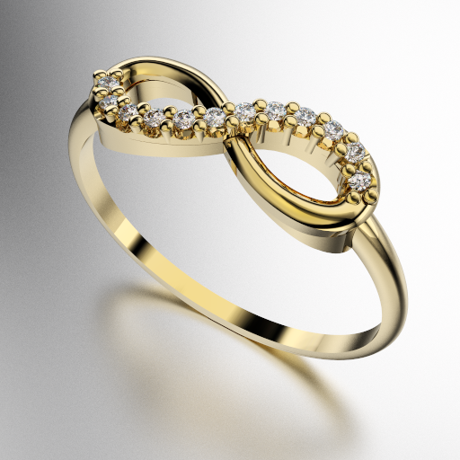 ANILLO INFINITO CON PIEDRAS (MOD. A 191)