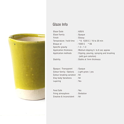 Sara Mid Fire Opaque Leaf Green A26/6 Sara Mid Fire Opaque Leaf Green A26/6
