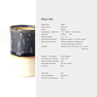 Sara Mid Fire Textured Deep Blue A269
