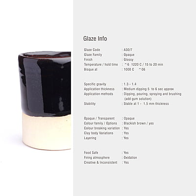 Sara Mid Fire Opaque Coal Black A30/7 Sara Mid Fire Opaque Coal Black A30/7