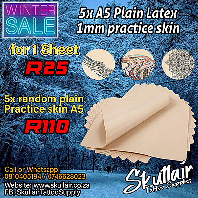 Practice Skin plain latex tattoo