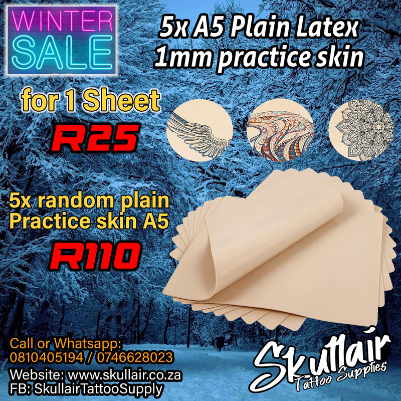 Practice Skin plain latex tattoo