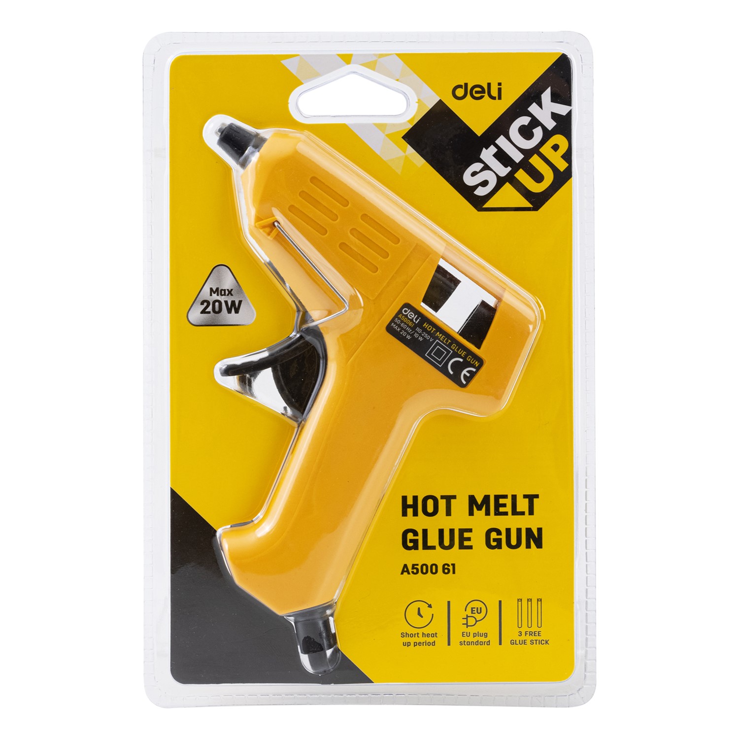 DELI A50061 HOT MELT GLUE GUN 20W FOR 7MM DELI A50061 HOT MELT GLUE GUN 20W FOR 7MM