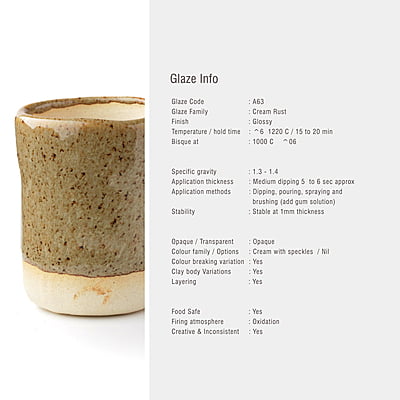 Sara Mid Fire Textured Cream Rust A63 Sara Mid Fire Textured Cream Rust A63