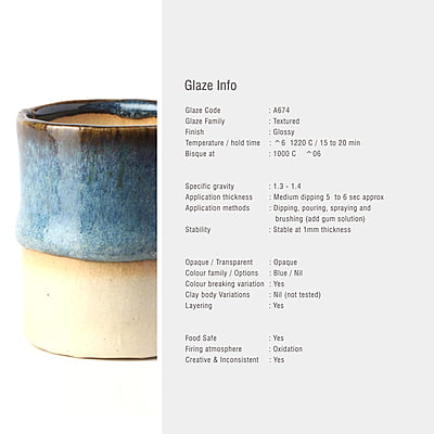 Sara Mid Fire Textured Blue A674