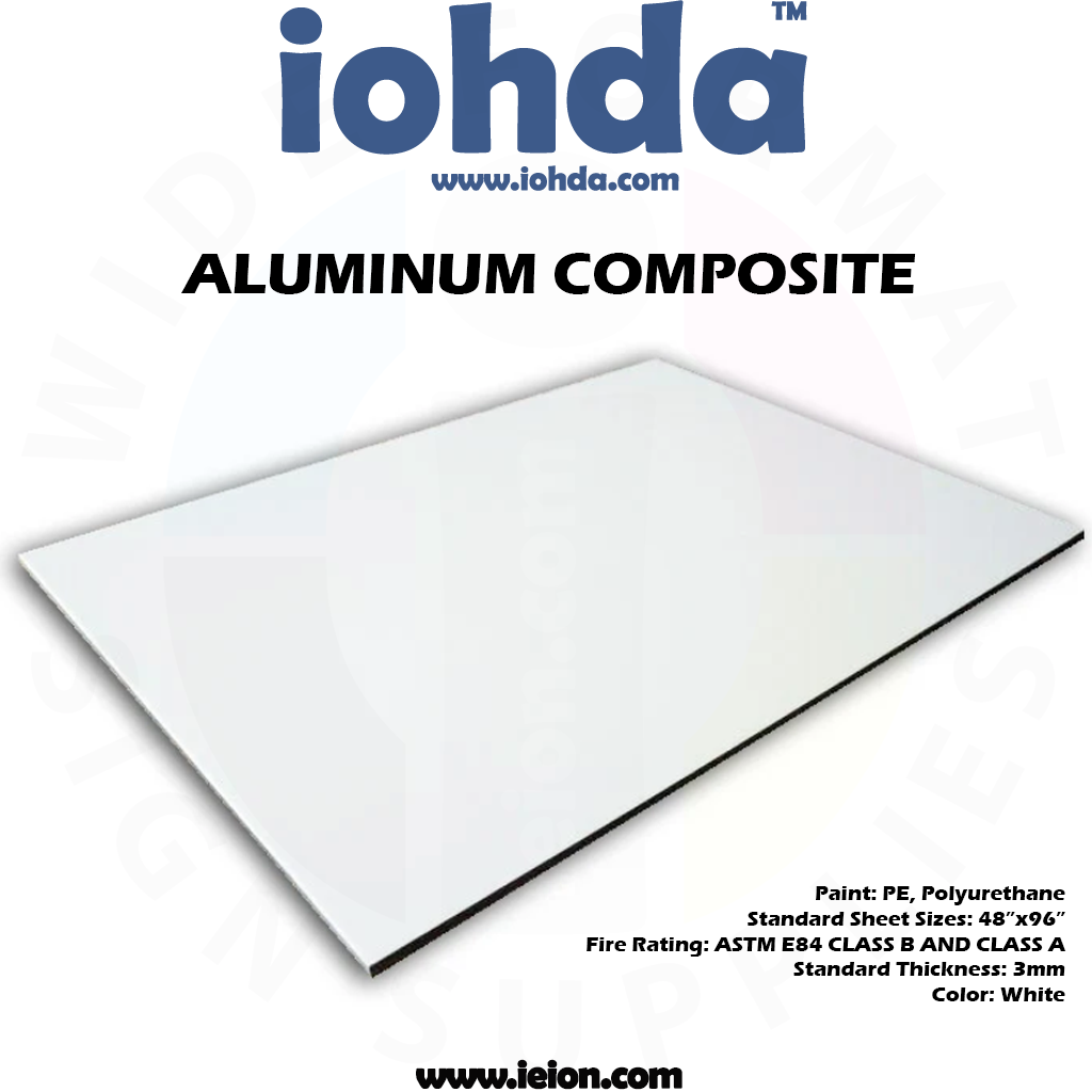 iohda Aluminum Composite 3mm 1/8 48 x 96 in iohda Aluminum Composite 3mm 1/8 48 x 96 in