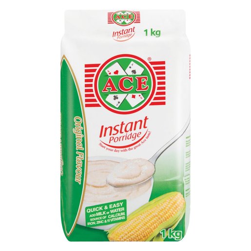 ACE INSTANT PORRIDGE ORIGINAL 10X1KG BALE ACE INSTANT PORRIDGE ORIGINAL 10X1KG BALE