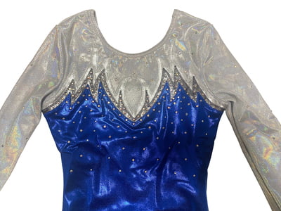 BLUE / SILVER SHINY FOIL MYSTIQUE W/ RHINESTONES BLUE / SILVER SHINY FOIL MYSTIQUE W/ RHINESTONES