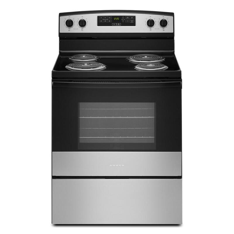 Amana® ACR4303MMS 30-inch Electric Range with Bake Assist Temps Amana® ACR4303MMS 30-inch Electric Range with Bake Assist Temps