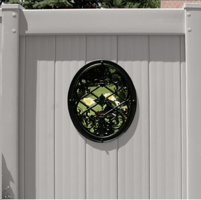 Fence & Gate Black Cast Aluminum Inserts-Oval Fence & Gate Black Cast Aluminum Inserts-Oval