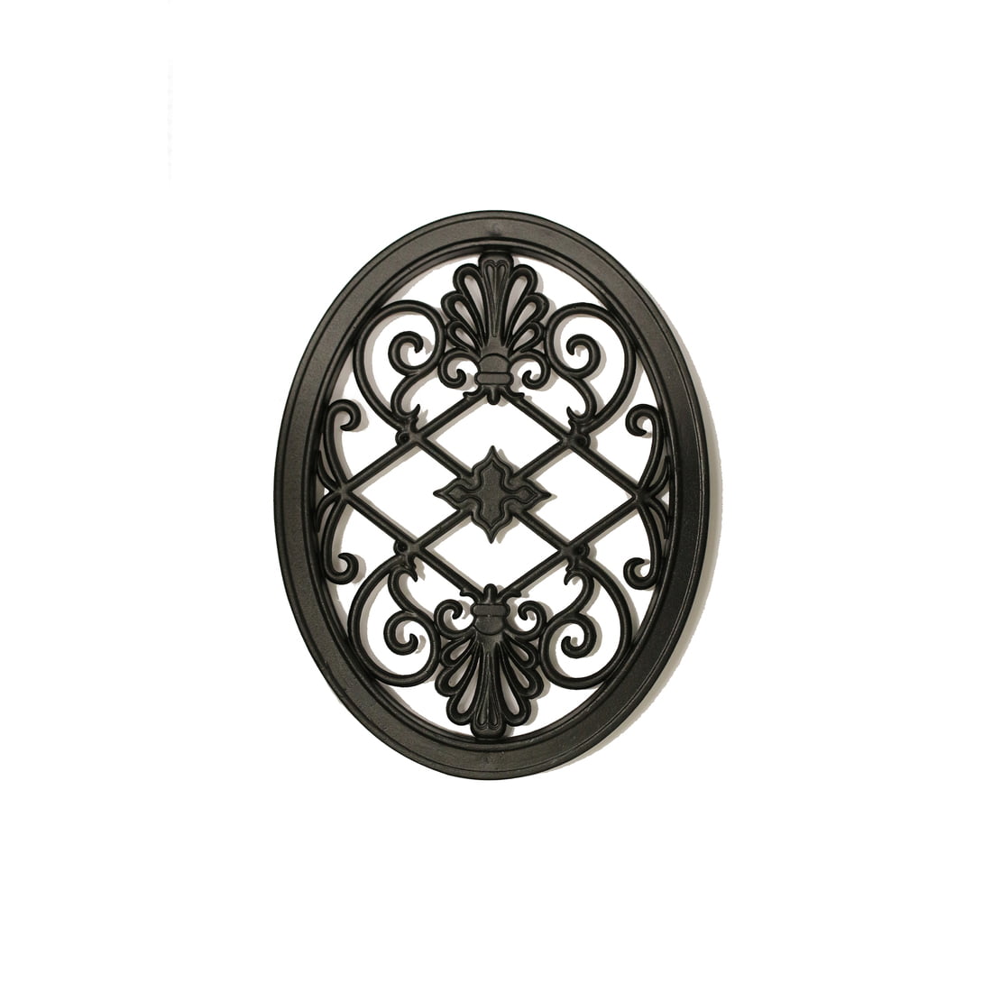 Fence & Gate Black Cast Aluminum Inserts-Oval Fence & Gate Black Cast Aluminum Inserts-Oval