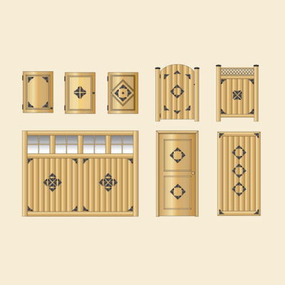 Fence & Gate Black Cast Aluminum Inserts Corners Fence & Gate Black Cast Aluminum Inserts Corners