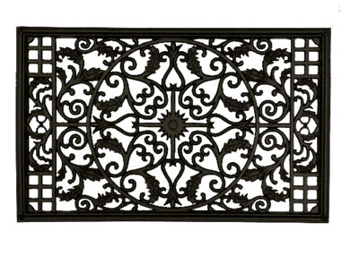 Fence & Gate Black Cast Aluminum Inserts-Big-Rectangle Fence & Gate Black Cast Aluminum Inserts-Big-Rectangle