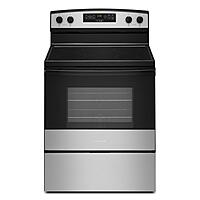 Amana® AER6303MMS 30" Electric Range with Extra-Large Oven Window