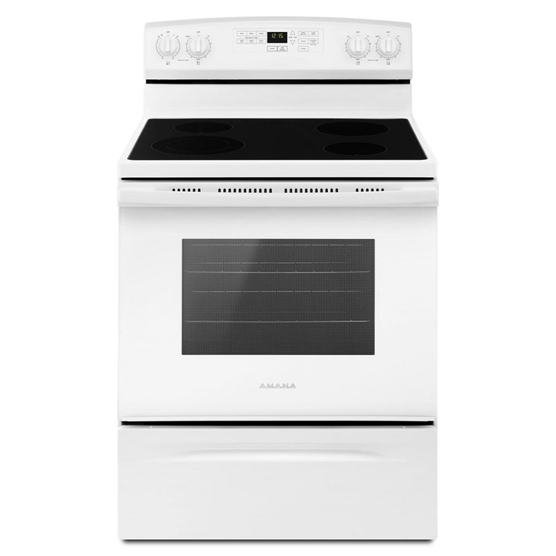 Amana® AER6603S 30" Electric Range with Extra-Large Oven Window Amana® AER6603S 30" Electric Range with Extra-Large Oven Window